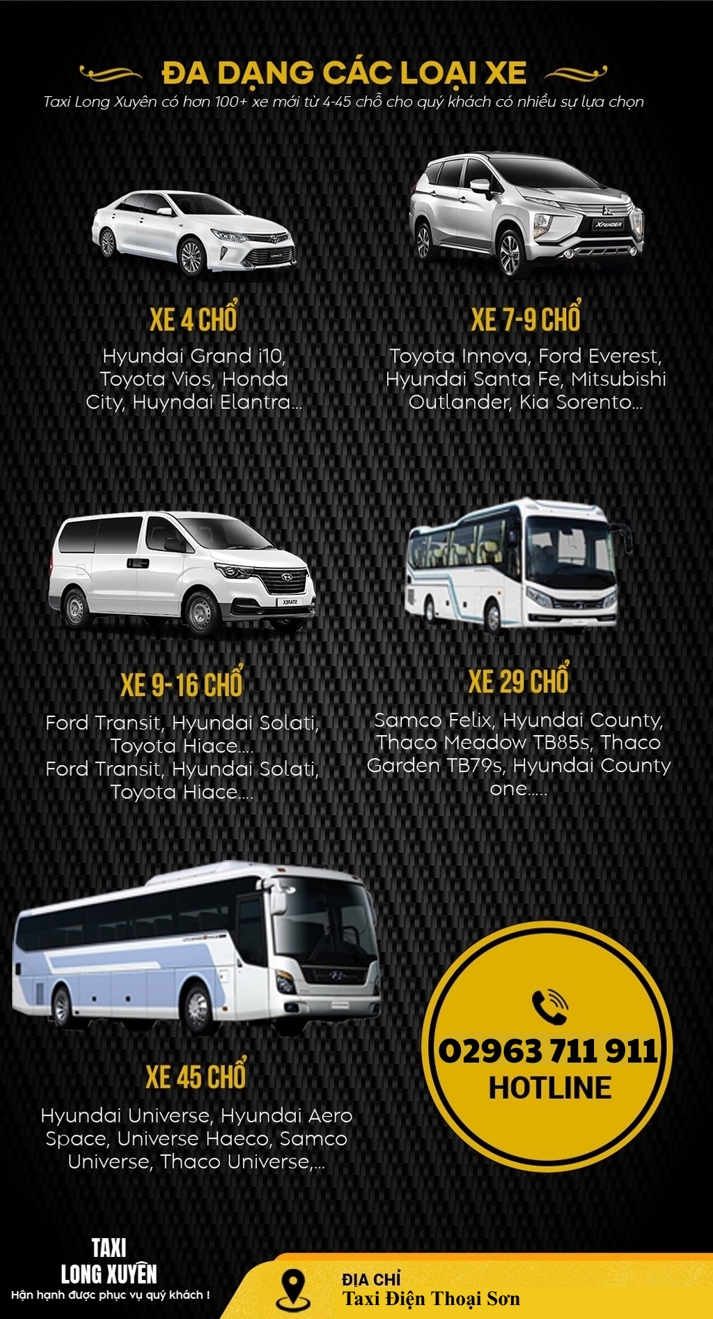 Dịch vụ Taxi điện Thoại Sơn